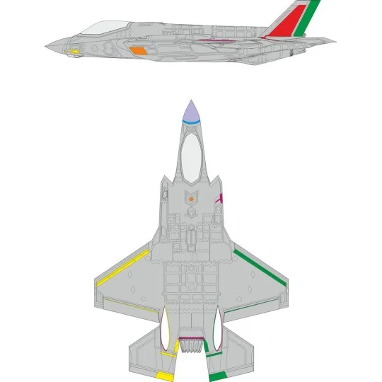 F-35A RAM coating late for Italeri, 1/48 - Eduard Accessories EX1157 F-35A RAM coating late for Italeri, 1/48 - Eduard Accessories EX1157