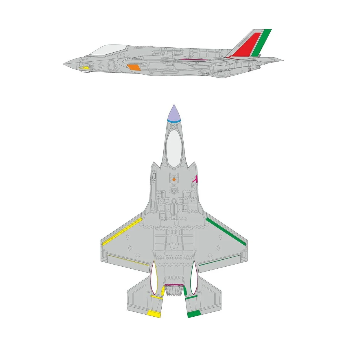 F-35A RAM coating late for Italeri, 1/48 - Eduard Accessories EX1157 F-35A RAM coating late for Italeri, 1/48 - Eduard Accessories EX1157