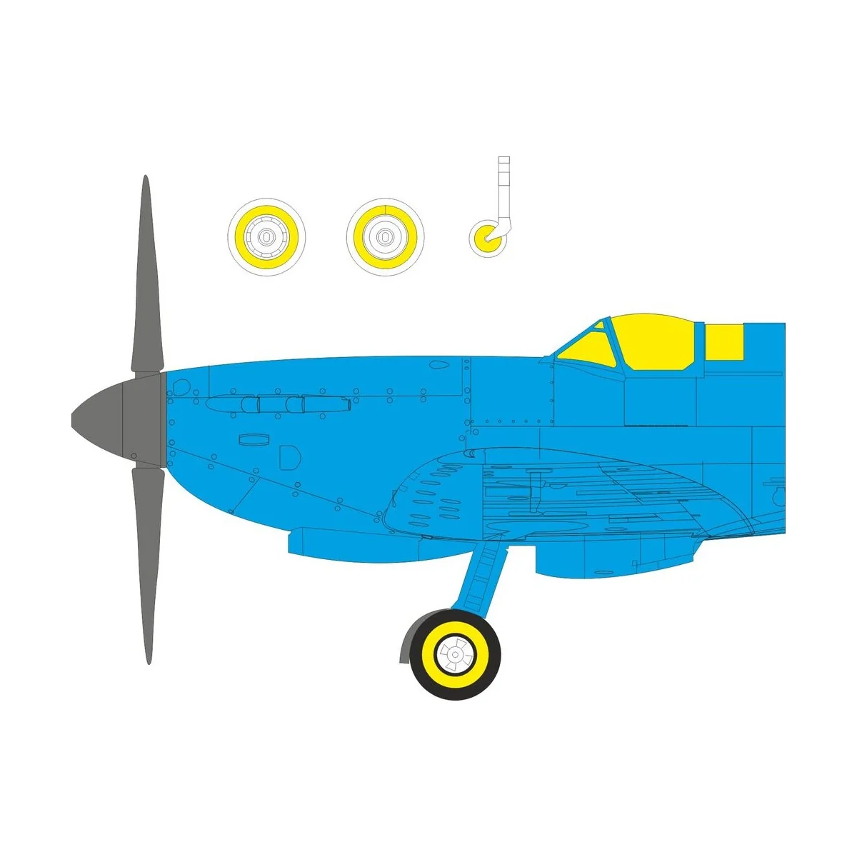 Spitfire Mk.Ixe for Airfix, 1/48 - Eduard Accessories EX1159