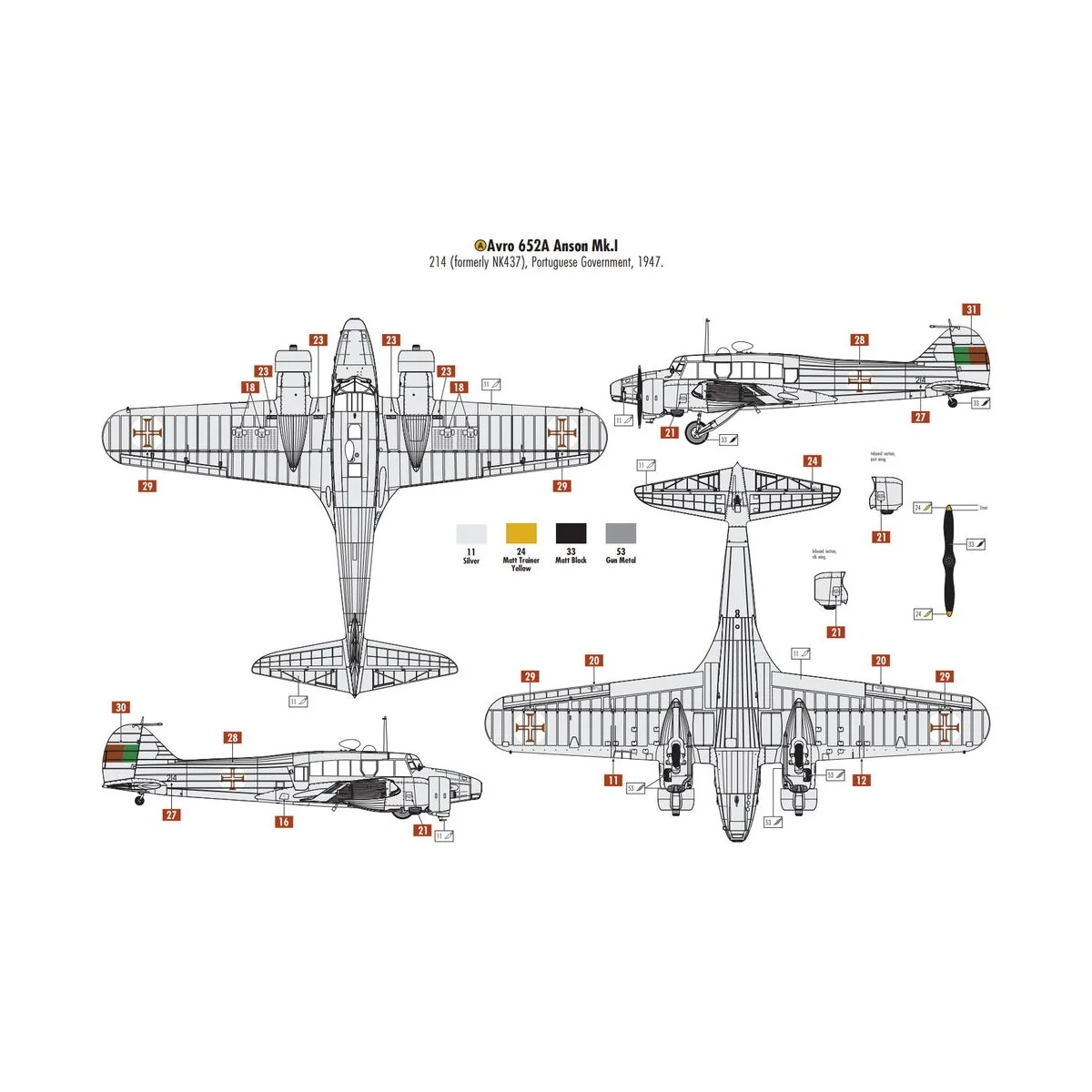 Avro Anson Mk.I, 1/48 - Airfix A09191A