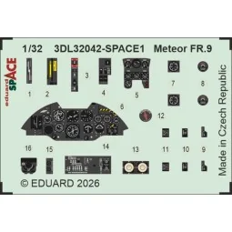 Meteor FR.9 SPACE for Revell, 1/32 - Eduard Accessories 3DL32042
