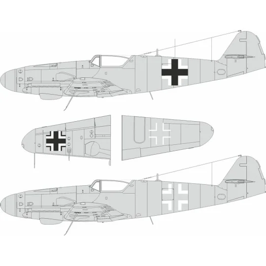 Bf 109G-5/6 national insignia for Airfix, 1/24 - Eduard Accessories... Bf 109G-5/6 national insignia for Airfix, 1/24 - Eduard Accessories...