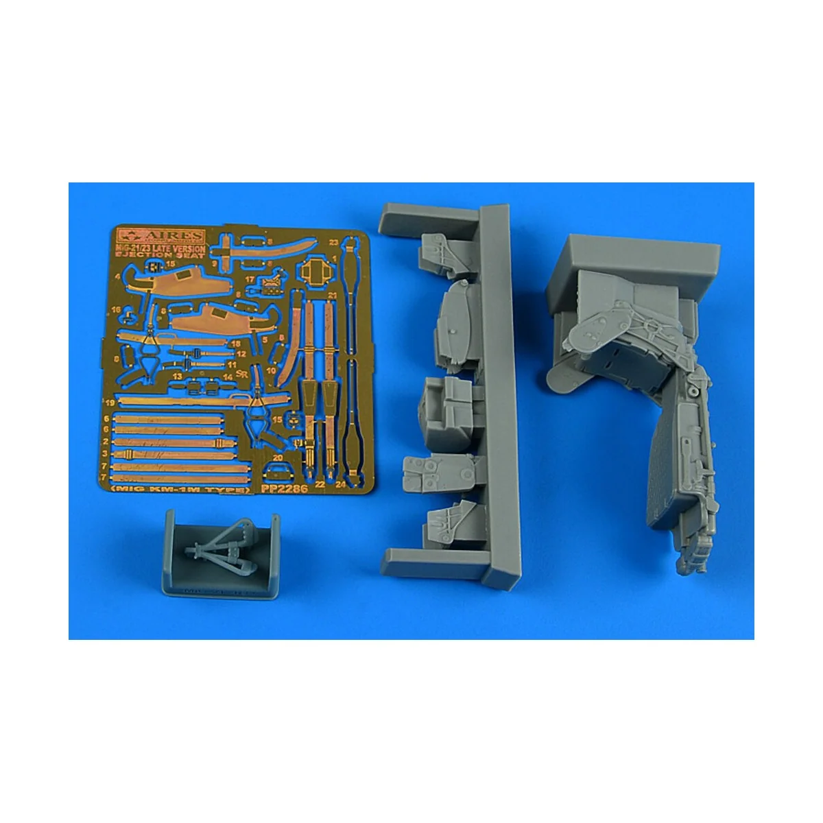 MiG-21/23 late version ejection seat (MiG KM-1M type), 1/32 - Aires... MiG-21/23 late version ejection seat (MiG KM-1M type), 1/32 - Aires...