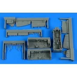 Sepecat Jaguar GR.1/GR.1a wheel bay for Airfix, 1/48 - Aires 4934
