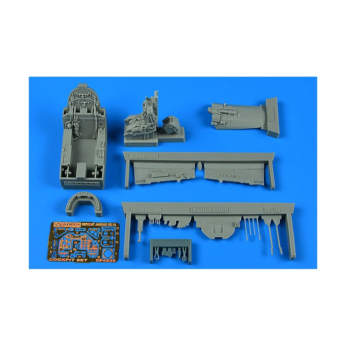 Sepecat Jaguar GR.1A cockpit set for Airfix, 1/48 - Aires 4938 Sepecat Jaguar GR.1A cockpit set for Airfix, 1/48 - Aires 4938