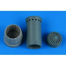 F-35C Lightning II exhaust nozzle - opened for Tamiya, 1/72 - Aires...