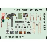 Mosquito B.35 SPACE for Airfix, 1/72 - Eduard Accessories 3DL72081 Mosquito B.35 SPACE for Airfix, 1/72 - Eduard Accessories 3DL72081