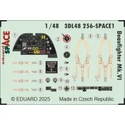 Beaufighter Mk.VI SPACE for Revell, 1/48 - Eduard Accessories 3DL48256
