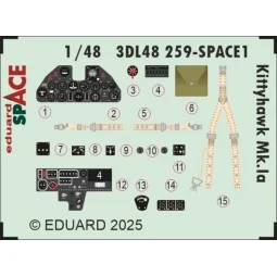 Kittyhawk Mk.Ia SPACE for Eduard - Eduard Accessories 3DL48259
