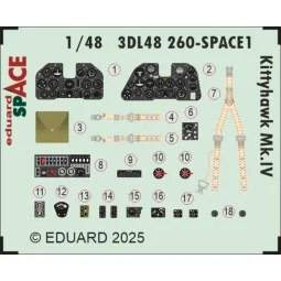 Kittyhawk Mk.IV SPACE for Eduard - Eduard Accessories 3DL48260