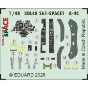 A-4C SPACE for Hobby Boss, 1/48 - Eduard Accessories 3DL48261 A-4C SPACE for Hobby Boss, 1/48 - Eduard Accessories 3DL48261