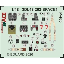 P-400 SPACE for Arma Hobby, 1/48 - Eduard Accessories 3DL48262