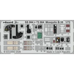 Mosquito B.35 for Airfix, 1/72 - Eduard Accessories SS864