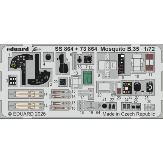 Mosquito B.35 for Airfix, 1/72 - Eduard Accessories SS864