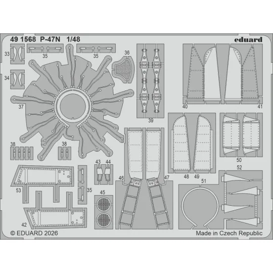 P-47N for Miniart, 1/48 - Eduard Accessories 491568 P-47N for Miniart, 1/48 - Eduard Accessories 491568