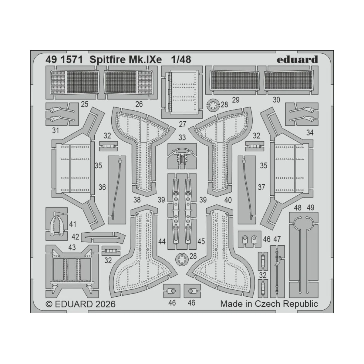 Spitfire Mk.Ixe for Airfix, 1/48 - Eduard Accessories 491571