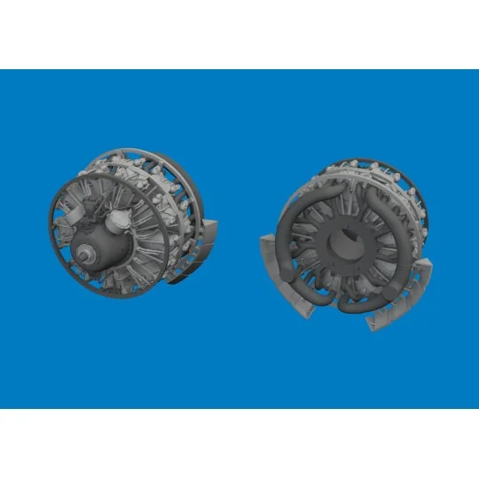 B-26B/C engines PRINT for ICM, 1/48 - Eduard Accessories 6481013