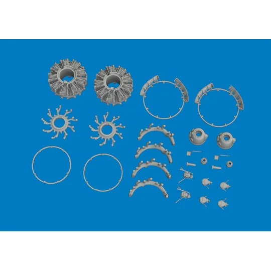 B-26B/C engines PRINT for ICM, 1/48 - Eduard Accessories 6481013