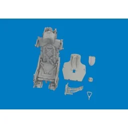 MiG-21F ejection seat w/ integral seat belts PRINT for Eduard, 1/48...