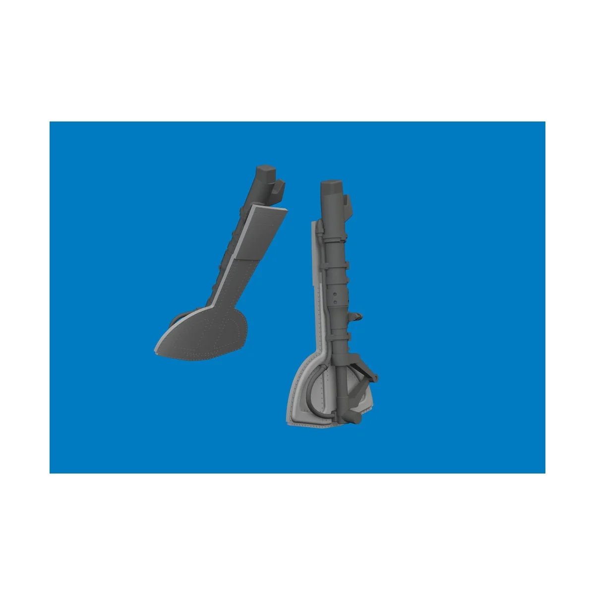 Bf 109G undercarriage legs PRINT for Eduard, 1/48 - Eduard Accessor...