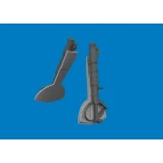 Bf 109G undercarriage legs PRINT for Eduard, 1/48 - Eduard Accessor...