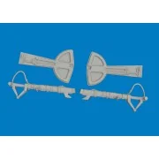 Bf 109G undercarriage legs PRINT for Eduard, 1/48 - Eduard Accessor...