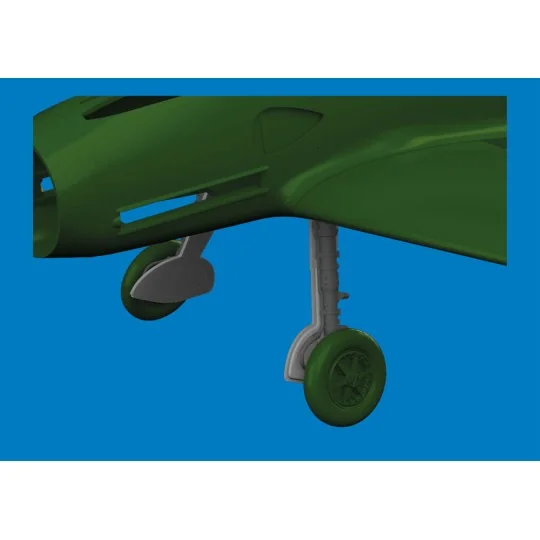 Bf 109G undercarriage legs PRINT for Eduard, 1/48 - Eduard Accessor...