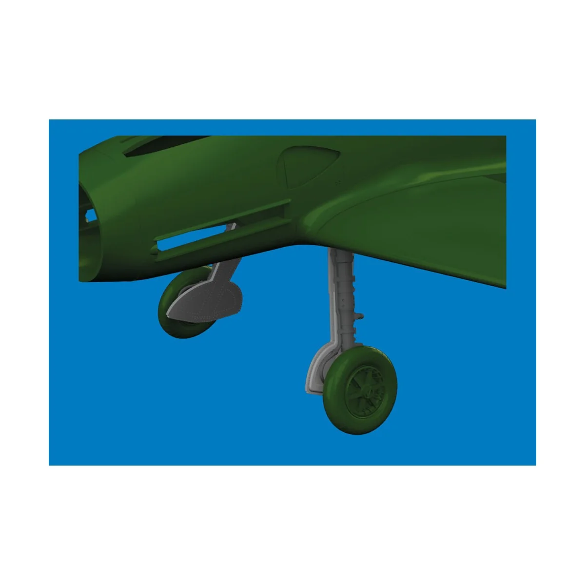 Bf 109G undercarriage legs PRINT for Eduard, 1/48 - Eduard Accessor...