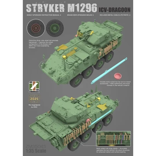 Stryker M1296 ICV-Dragoon, 1/35 - Zimi Model ZM35045 Stryker M1296 ICV-Dragoon, 1/35 - Zimi Model ZM35045