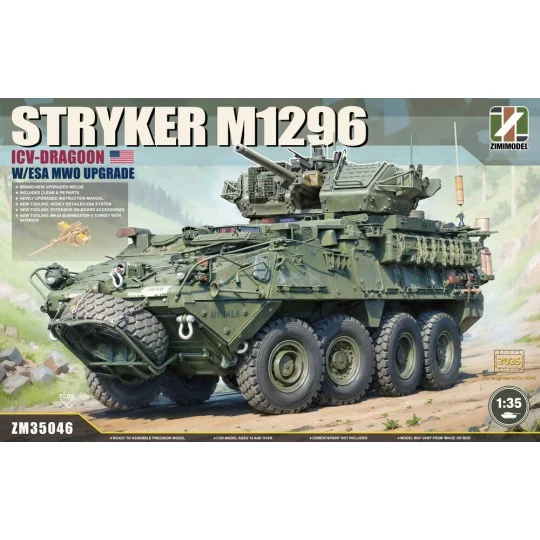 Stryker M1296 ICV-Dragoon with ESA MWO Upgrade, 1/35 - Zimi Model Z...