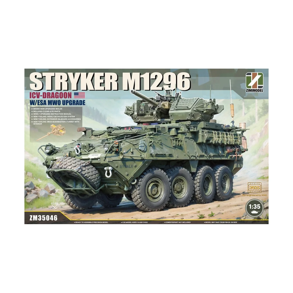 Stryker M1296 ICV-Dragoon with ESA MWO Upgrade, 1/35 - Zimi Model Z...
