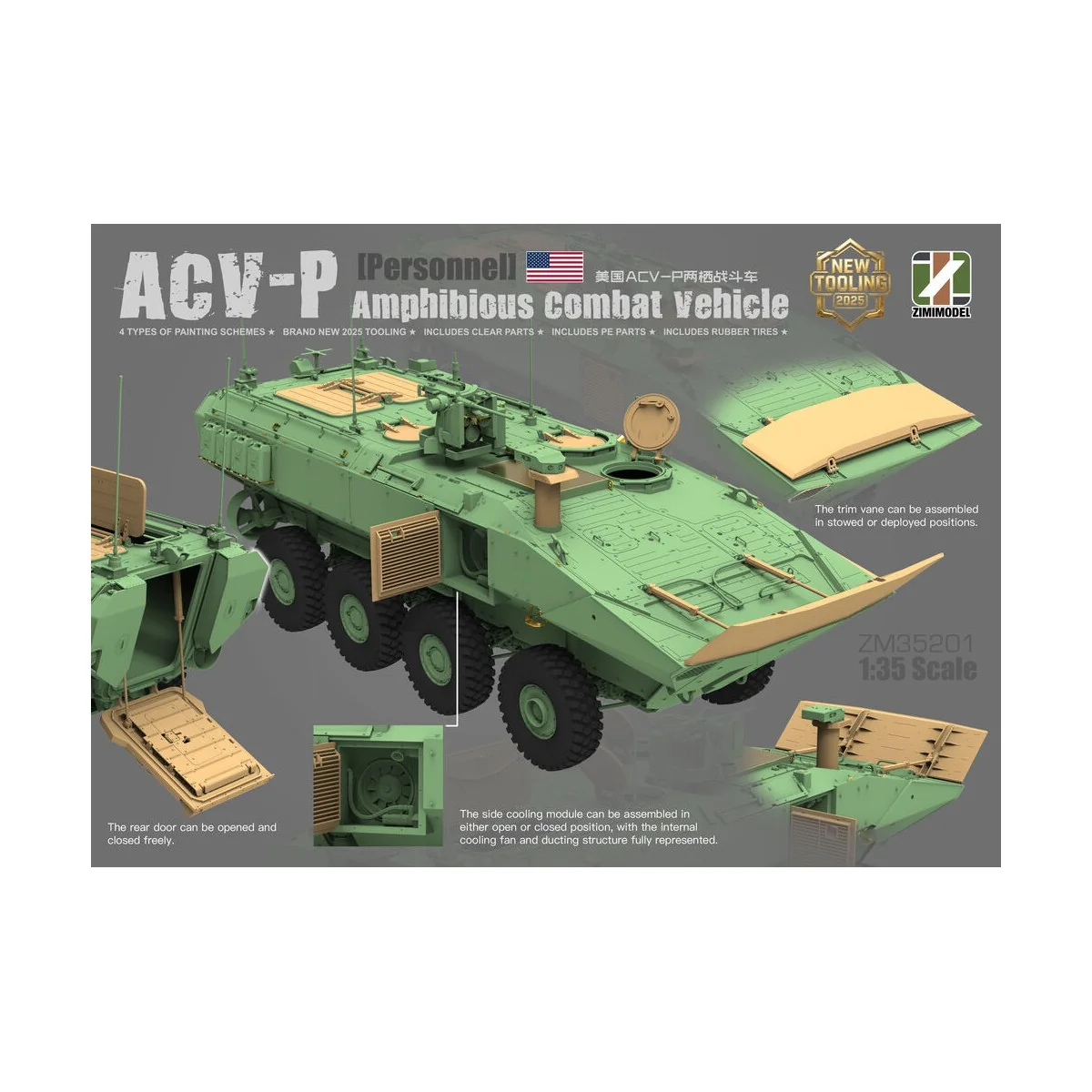 ACV-P Amphibious Combat Vehicle for Personnel, 1/35 - Zimi Model ZM...