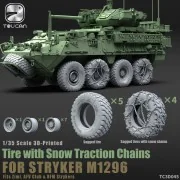 3D-Printed Tire with Snow Traction Chains for STRYKER M1296, 1/35 -... 3D-Printed Tire with Snow Traction Chains for STRYKER M1296, 1/35 -...