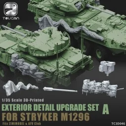 3D-Printed EXTERIOR DETAIL UPGRADE SET A for STRYKER M1296, 1/35 - ...