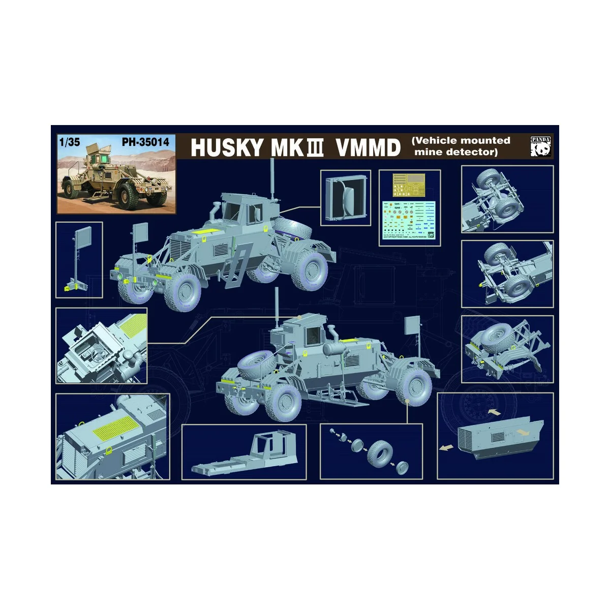 Husky Mk.III CMMD, 1/35 - Panda Hobby PH35014 Husky Mk.III CMMD, 1/35 - Panda Hobby PH35014