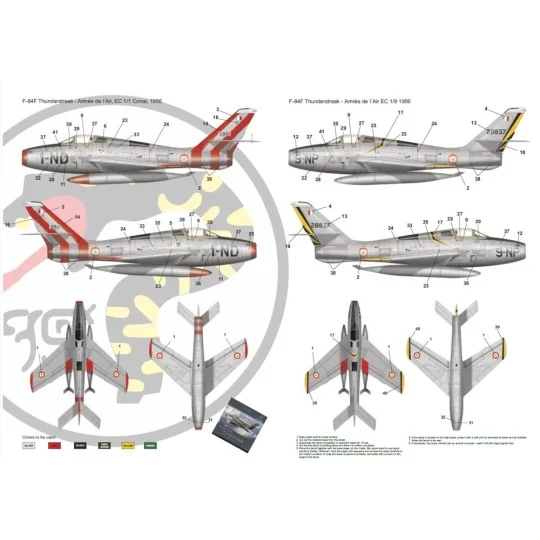 F-84F Thunderstreak part 2 - Armée de l´Air, 1/48 - Art Scale Kit 2...