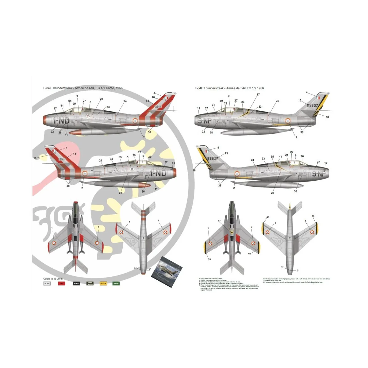 F-84F Thunderstreak part 2 - Armée de l´Air, 1/48 - Art Scale Kit 2...
