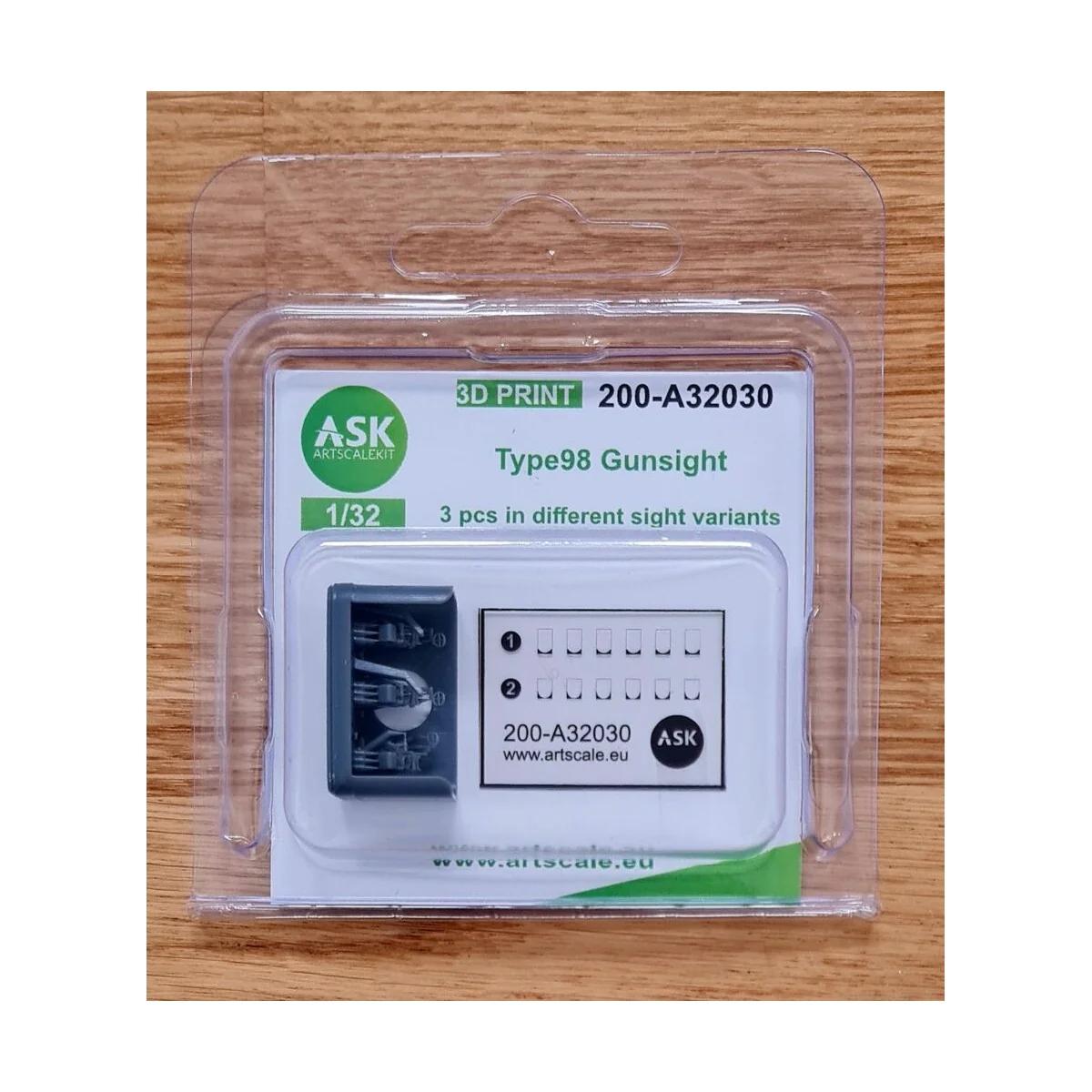 Type 98 gun sights Japan WWII, 1/32 - Art Scale Kit 200-A32030 Type 98 gun sights Japan WWII, 1/32 - Art Scale Kit 200-A32030