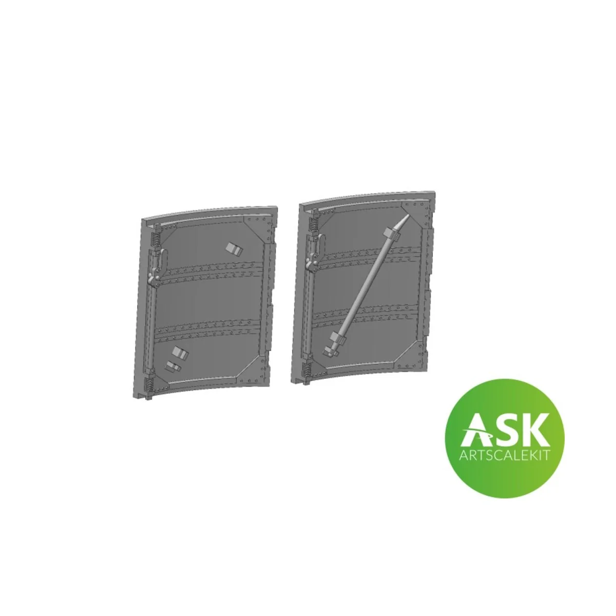 Spitfire Mk.Vb Cockpits door for Eduard, 1/72 - Art Scale Kit 200-A...