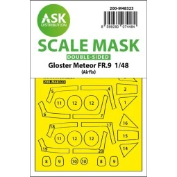 Gloster Meteor FR.9 double-sided fit and self adhesive express mask...