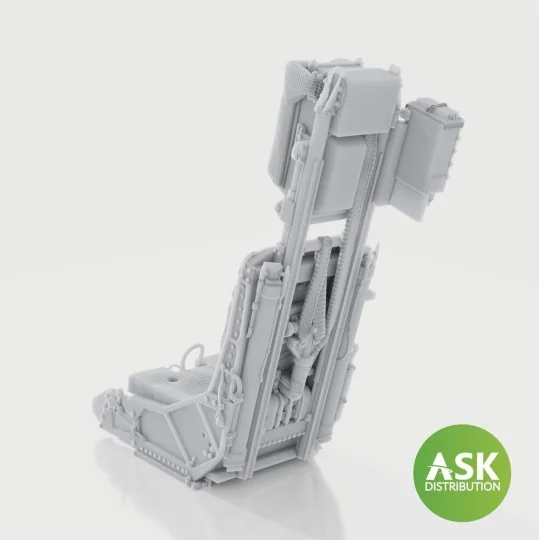 SJU-4 Ejection Seat with seat belts - 1 pc for Uma, 1/48 - Art Scal... SJU-4 Ejection Seat with seat belts - 1 pc for Uma, 1/48 - Art Scal...