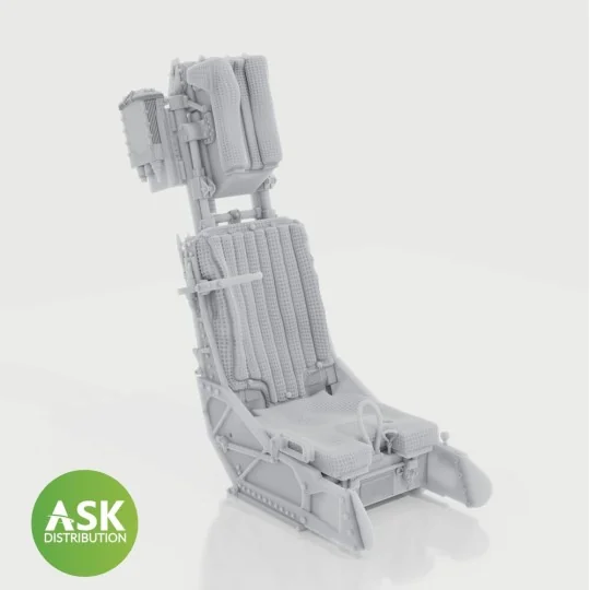 SJU-4 Ejection Seat with seat belts - 1 pc for Uma, 1/48 - Art Scal... SJU-4 Ejection Seat with seat belts - 1 pc for Uma, 1/48 - Art Scal...