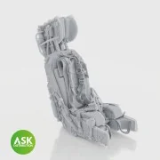 M.B. Mk.9 ejection Seat with seat belts - 1 pc for Kinetic, 1/48 - ... M.B. Mk.9 ejection Seat with seat belts - 1 pc for Kinetic, 1/48 - ...