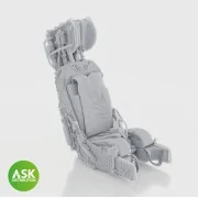 M.B. Mk.9 ejection Seat excluding seat belts - 1 pc for Kinetic, 1/... M.B. Mk.9 ejection Seat excluding seat belts - 1 pc for Kinetic, 1/...