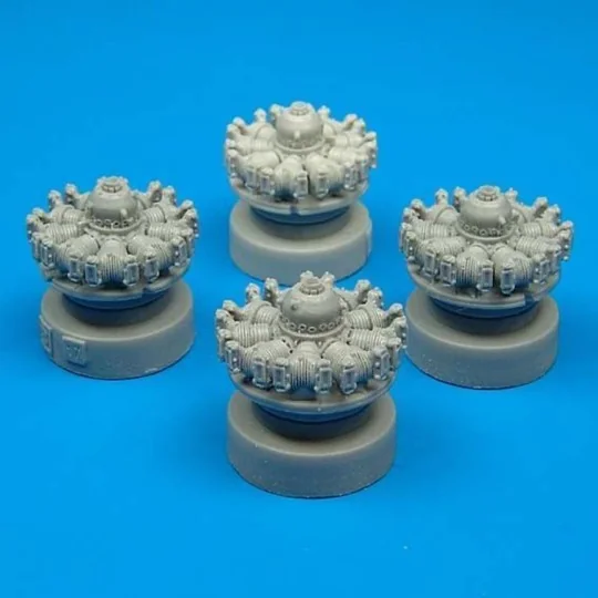 B-17F/G Flying Fortress engines Für Hasegawa Bausatz., 1/72 - Quick...