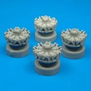 B-17F/G Flying Fortress engines Für Hasegawa Bausatz., 1/72 - Quick...