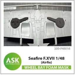 Seafire F.XVII FOAM flexibel wheel bay mask for Airfix, 1/48 - Art ...
