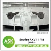 Seafire F.XVII FOAM flexibel wheel bay mask for Airfix, 1/48 - Art ... Seafire F.XVII FOAM flexibel wheel bay mask for Airfix, 1/48 - Art ...