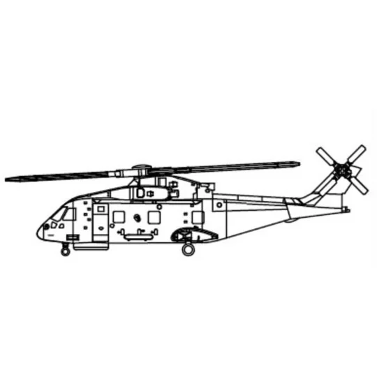 EH-101 Merlin, 1/700 - Trumpeter 03471