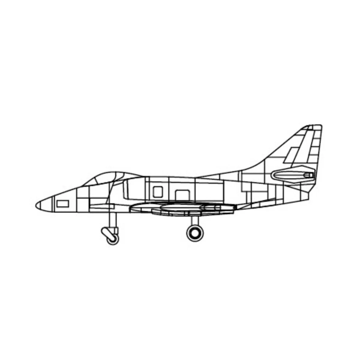 A-4C Sky Hawk, 1/700 - Trumpeter 03472 A-4C Sky Hawk, 1/700 - Trumpeter 03472